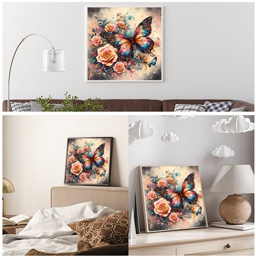 Butterfly diamond art painting