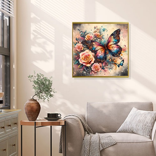 Butterfly diamond art painting