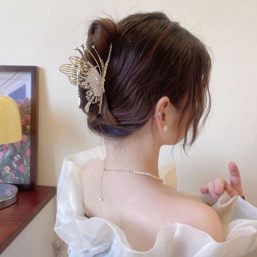 Fancy butterfly hair clips