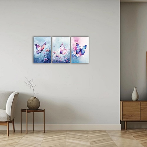Butterfly wall decor blue