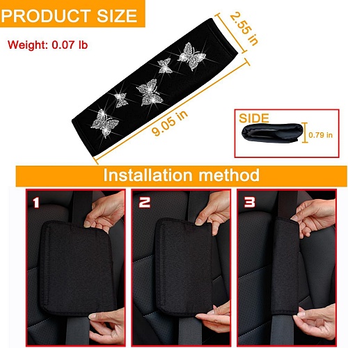 Butterfly car seat covers set