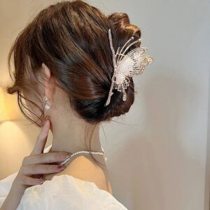 Fancy butterfly hair clips royal