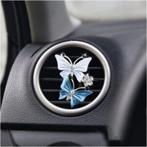 Butterfly silver car vent clip sup...