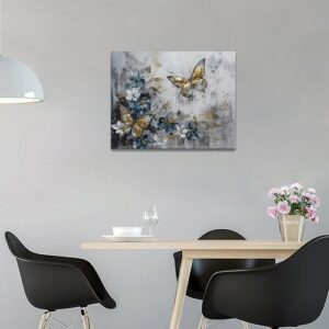 Canvas wall art butterfly painting
