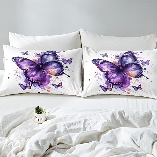 Queen butterfly bedding sets for adults