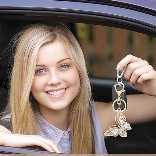 Butterfly bag charm Set of 2