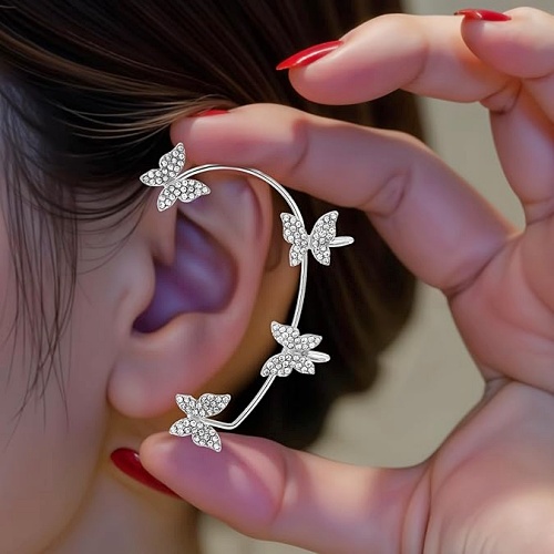 Women's butterfly ear cuffs