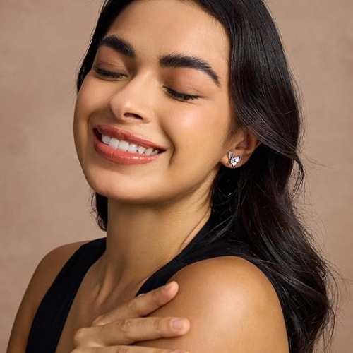 Butterfly stud earrings silver magnificent