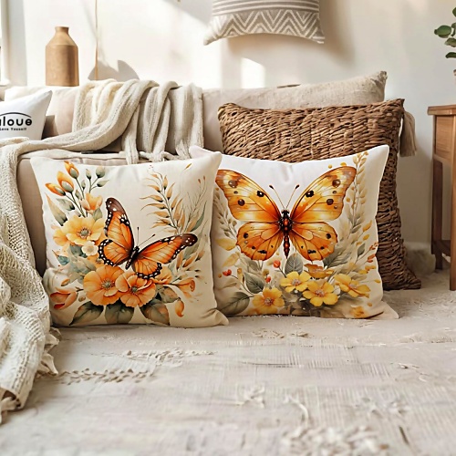 Butterfly throw pillow covers