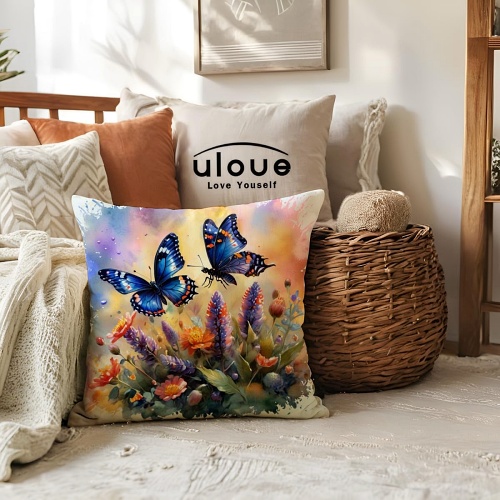 Butterfly pillow decor
