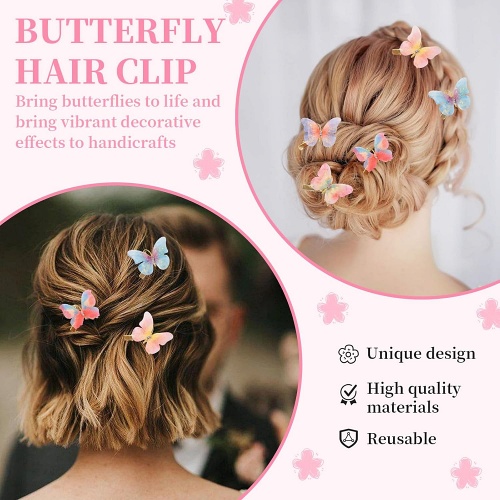 Butterfly hair clips for adults