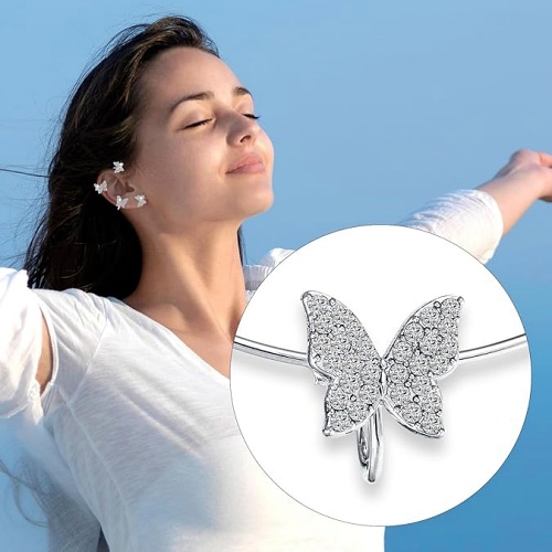 Women's butterfly ear cuffs