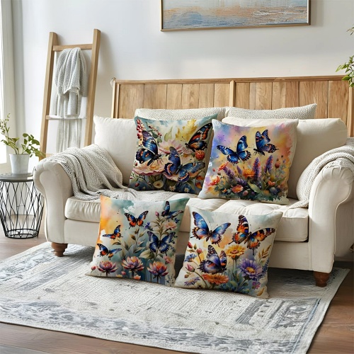 Butterfly pillow decor