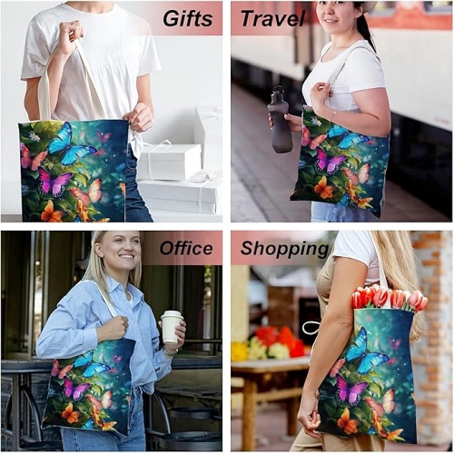 Butterfly tote bag painting