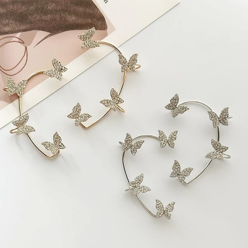 Women's butterfly ear cuffs