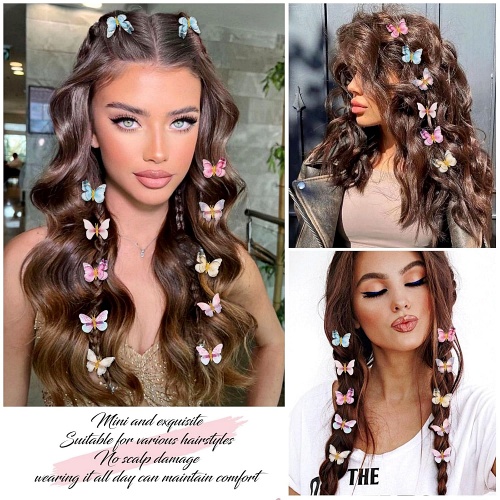 Butterfly hair clips for adults
