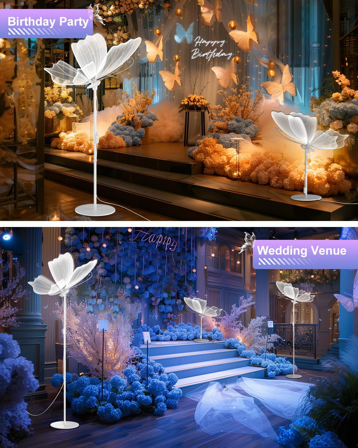 Butterfly motion lamp