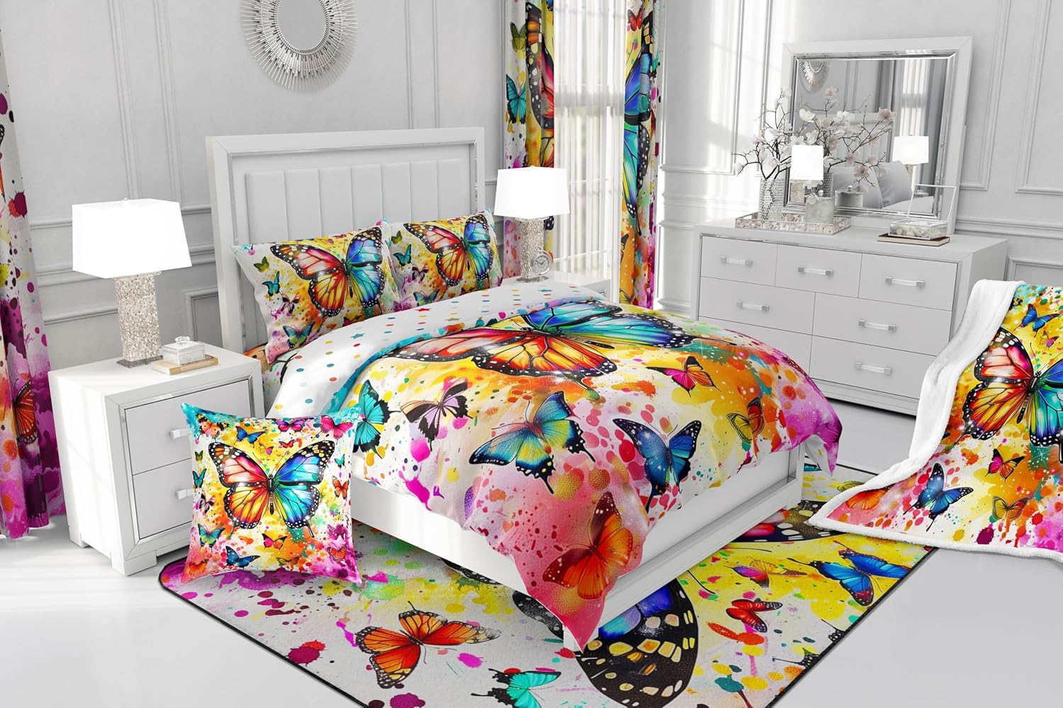 Butterfly duvet cover set