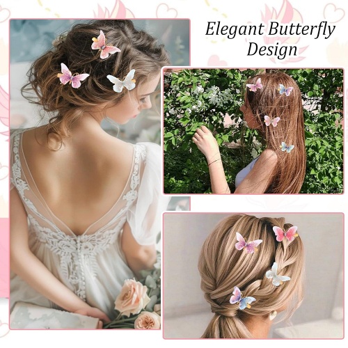 Butterfly hair clips for adults