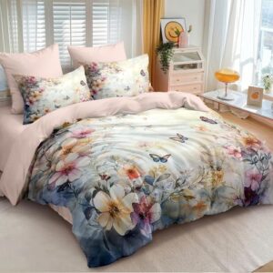 Butterfly comforter set queen soft...