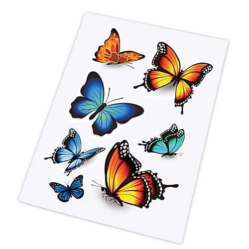 Vinyl butterfly decals