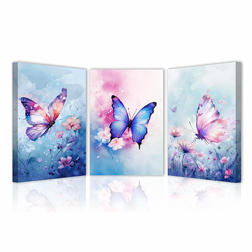 Butterfly wall decor blue