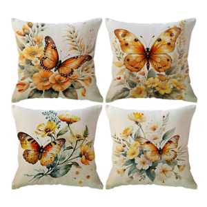 Butterfly throw pillow covers summ...