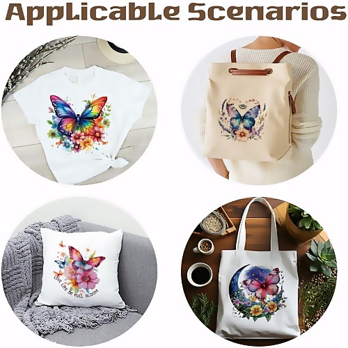 Iron on butterfly appliques