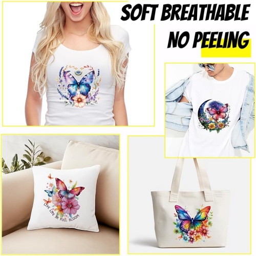 Iron on butterfly appliques