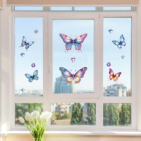 Butterfly window decorations