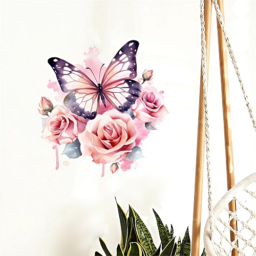 Butterfly wall decal design