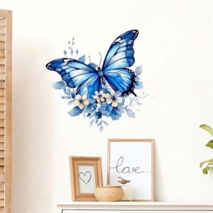 Butterfly wall decal design blue