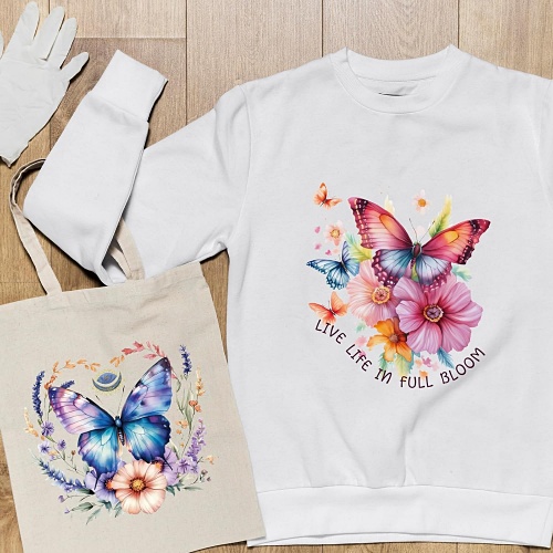 Iron on butterfly appliques