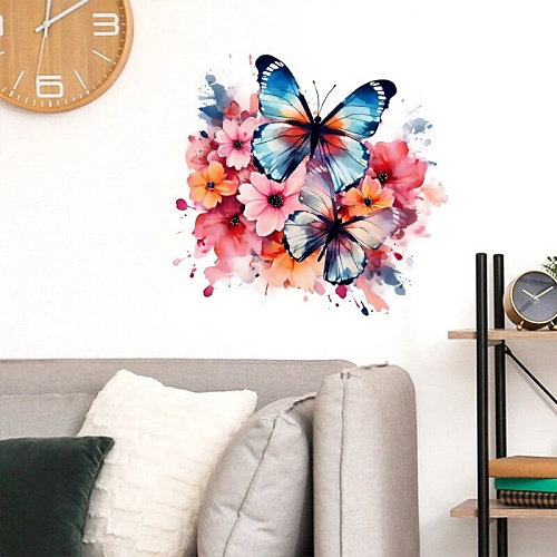 Butterfly wall decal design
