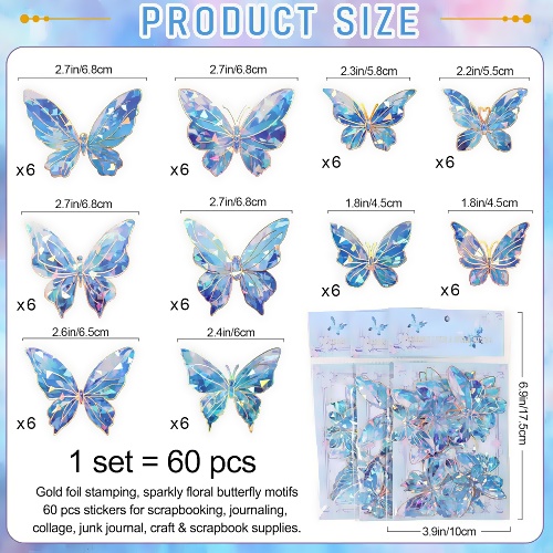 Butterfly stickers for phone case