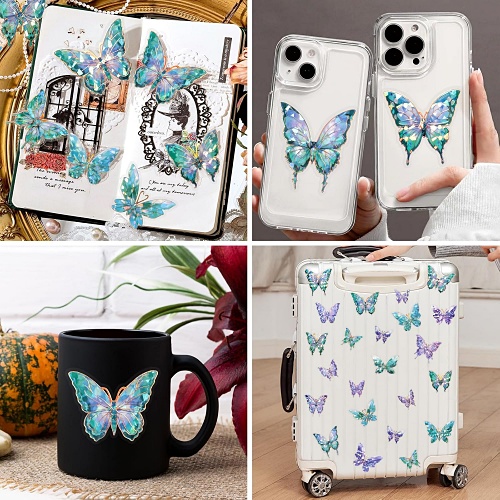 Butterfly stickers for phone case