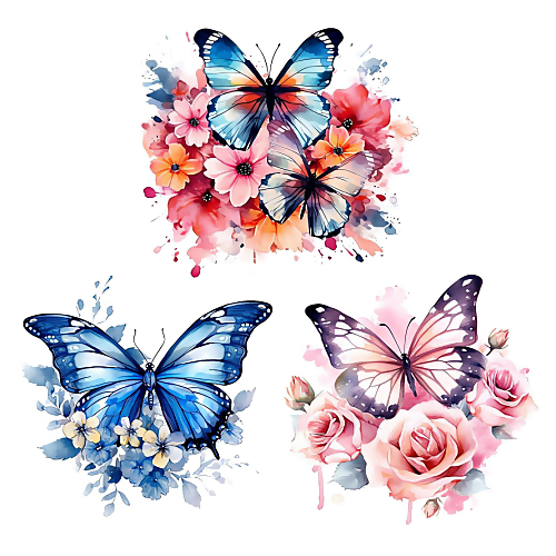 Wall stickers butterflies and flowers