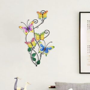 Large metal butterfly wall decor