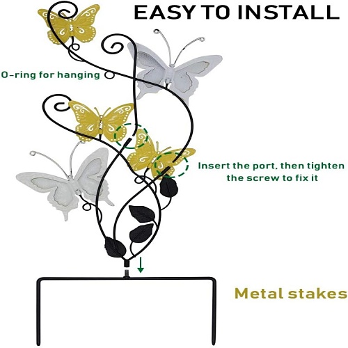Decorative butterfly garden stake