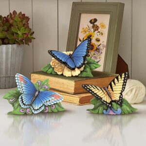 Jim shore butterfly figurine blue