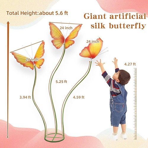 Large outdoor butterfly decorations