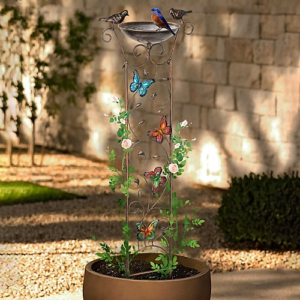 Metal butterfly bird bath gorgeous...
