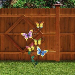 Large metal butterfly wall decor