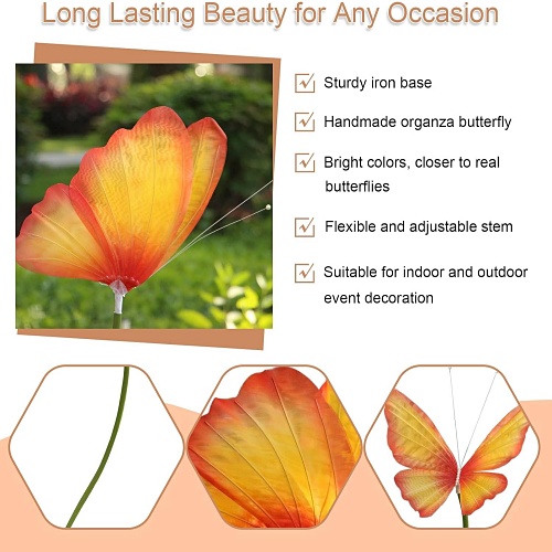 Large outdoor butterfly decorations