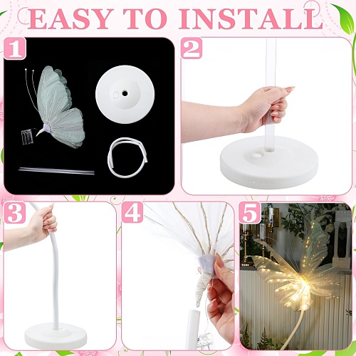 Large led butterfly light