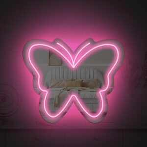 Light up butterfly mirror sweet pi...