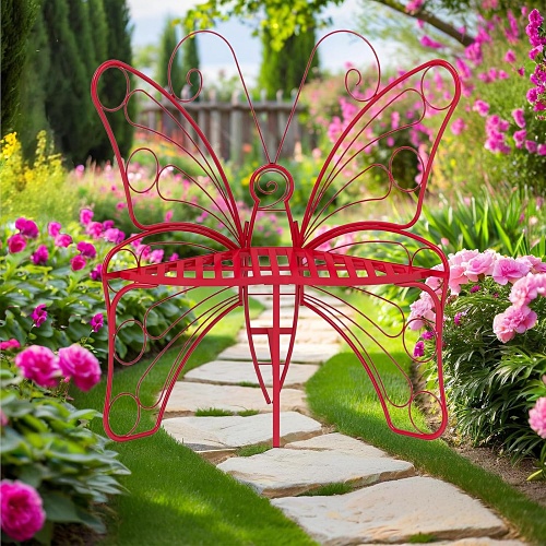 Butterfly bench outdoor