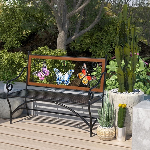 Butterfly corner bench