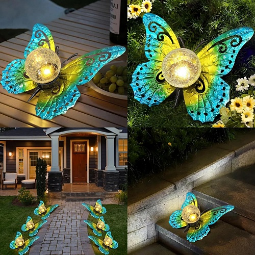 Outdoor solar butterfly lights for sale