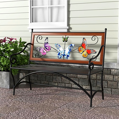 Butterfly corner bench